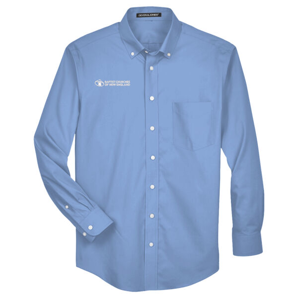 BCNE (embroidered)  - Men's Crown Collection® Oxford Woven Dress Shirt Thumbnail