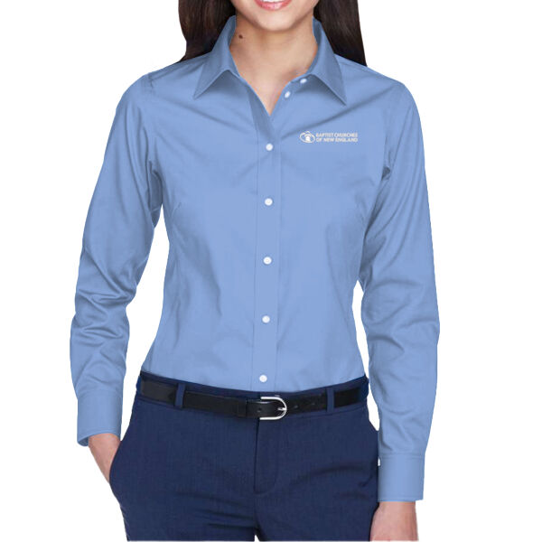 BCNE (embroidered)  - Women's Crown Collection® Oxford Woven Dress Shirt Thumbnail